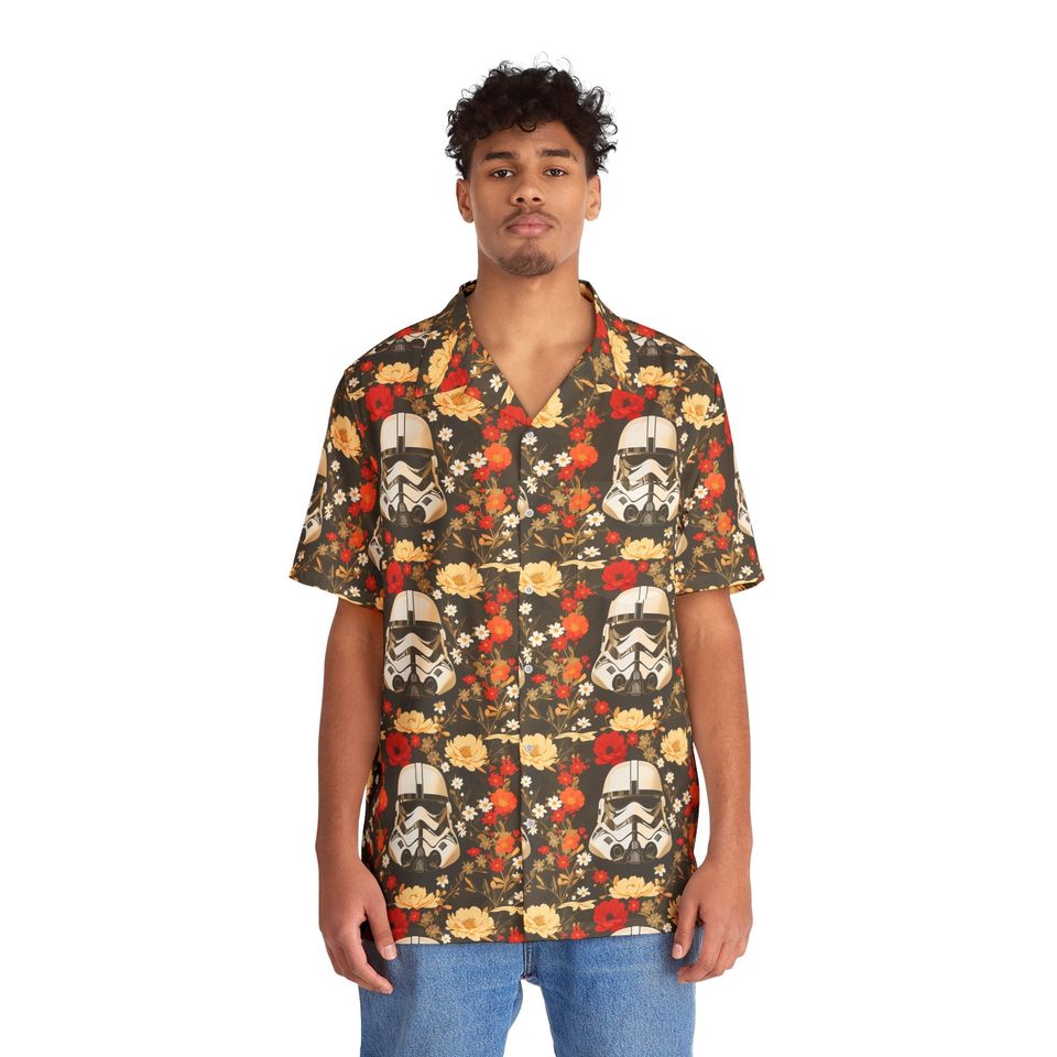Storm Trooper Men's Hawaiian Shirt, Galaxy's Edge Men's Shirt