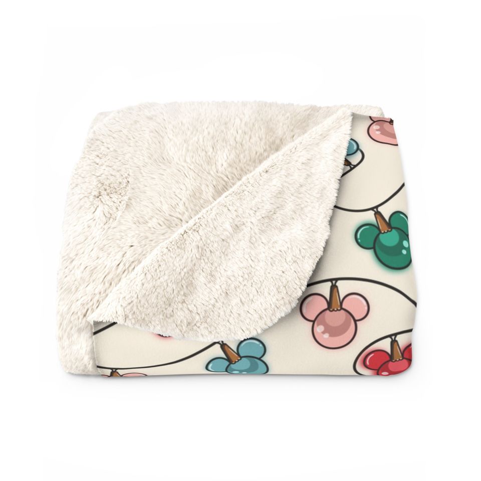 Disney Christmas Throw Blanket, Disney Blanket, Mickey Lights Blanket