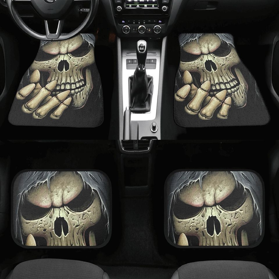 Grim reaper Skull Car Seat Cover car mat Halloween skeleton seat cover mat ghost car seat protector evil mat skeleton car mat seat protector