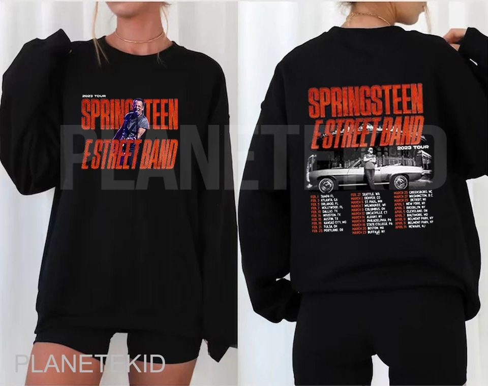 Bruce Springsteen & E Street Band First 2023 Tour Hoodie, Bruce Springsteen Shirt
