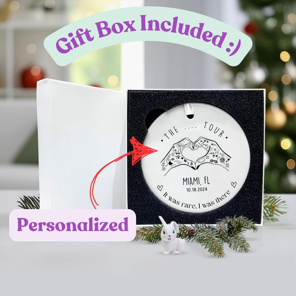 Personalized Concert Memory Ornament | Keepsake Christmas Gift  | Holiday Gift!