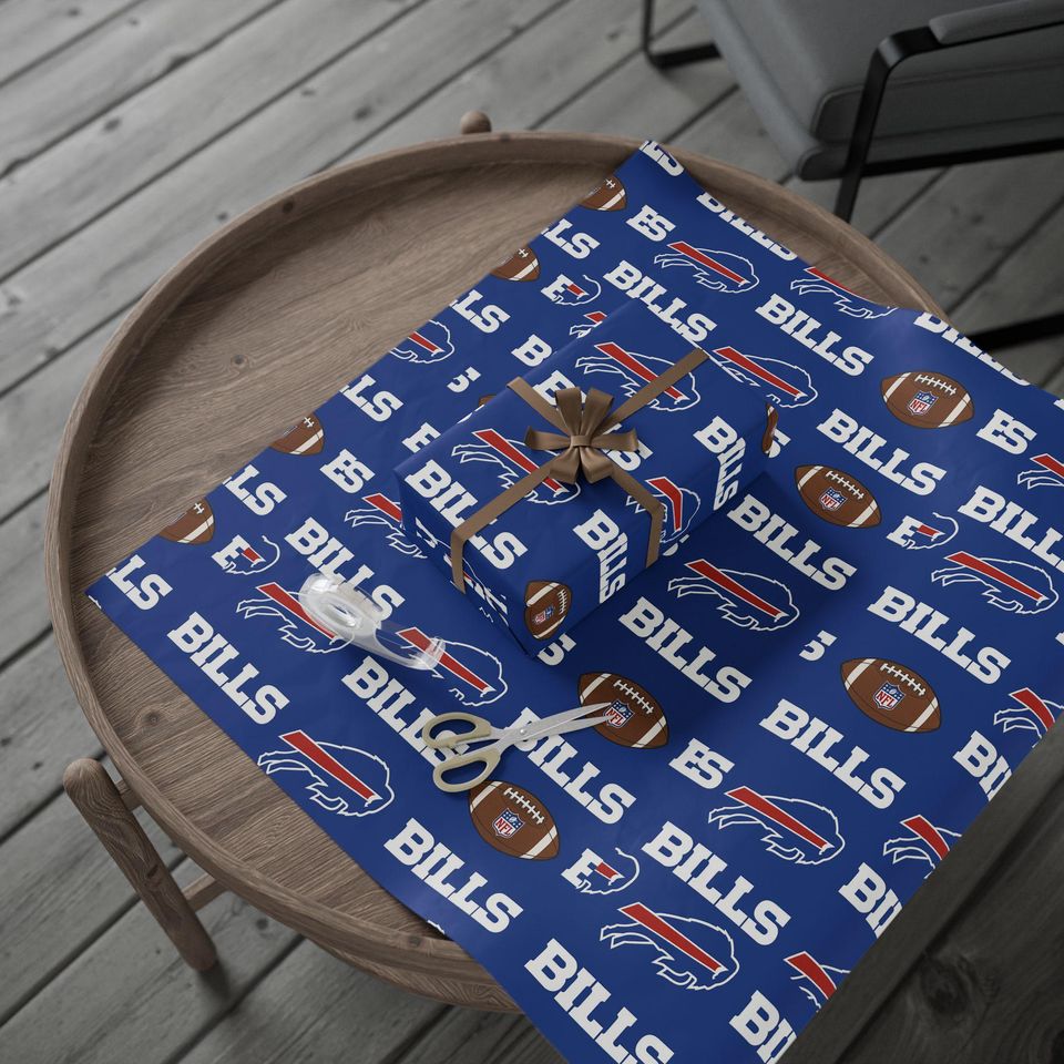 football Buffalo Bills Wrapping Paper: Sports Gift Wrap