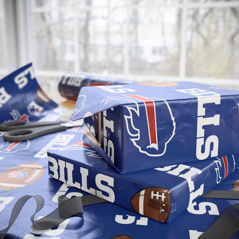 football Buffalo Bills Wrapping Paper: Sports Gift Wrap