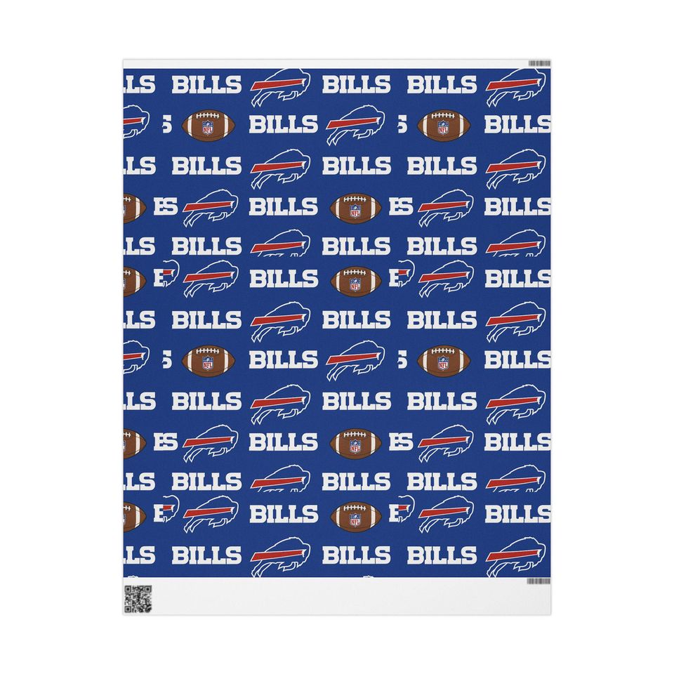 football Buffalo Bills Wrapping Paper: Sports Gift Wrap