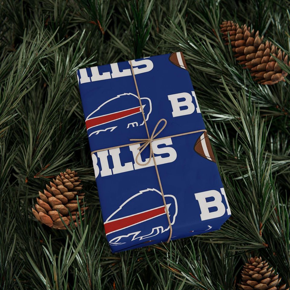 football Buffalo Bills Wrapping Paper: Sports Gift Wrap