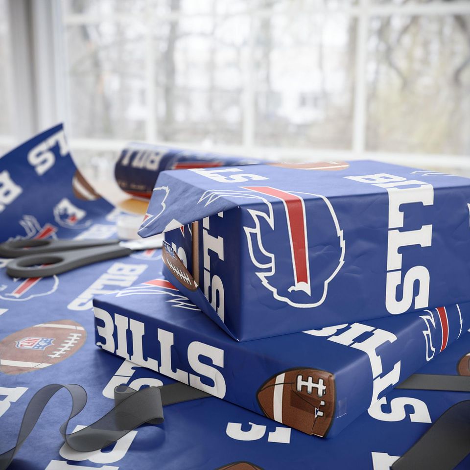 football Buffalo Bills Wrapping Paper: Sports Gift Wrap