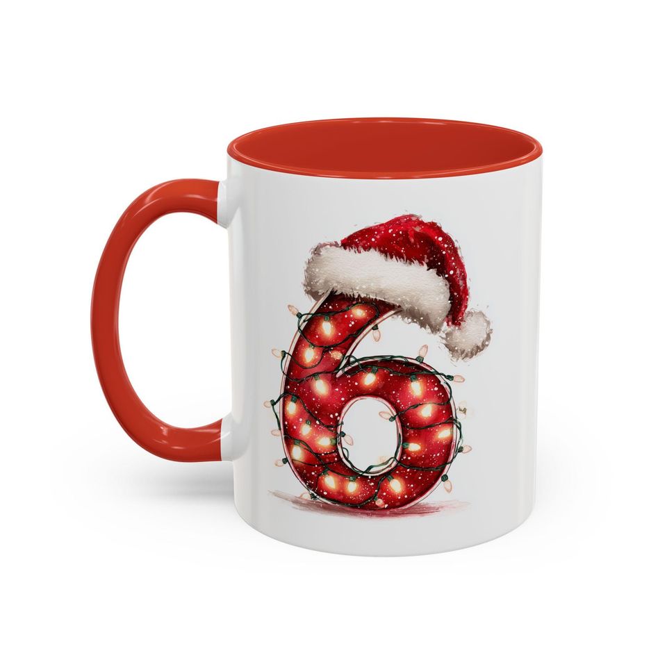 67 Christmas Accent Mug, 6 7 Mug, Six Seven Christmas Accent Coffee Mug