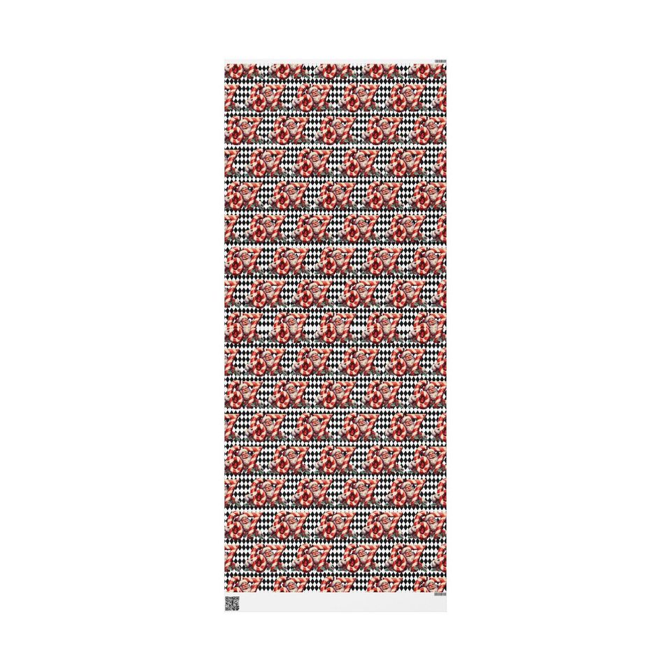 Funny Santa Wrapping Paper - Hilarious Christmas Gift Wrap, 6'7" Holiday Meme Print