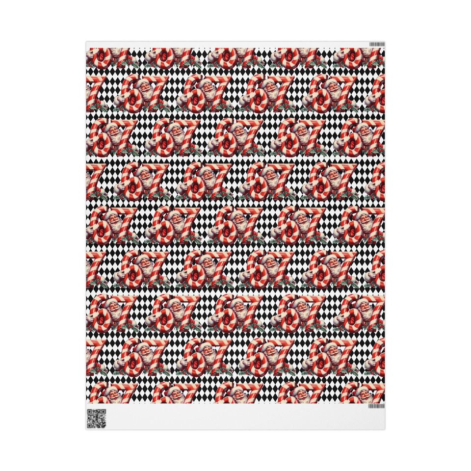 Funny Santa Wrapping Paper - Hilarious Christmas Gift Wrap, 6'7" Holiday Meme Print
