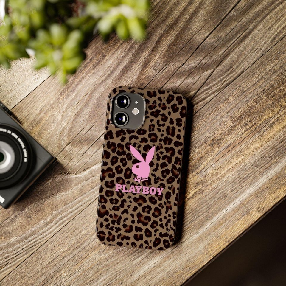 Playboy 2000's Leopard Print Design Phone Case