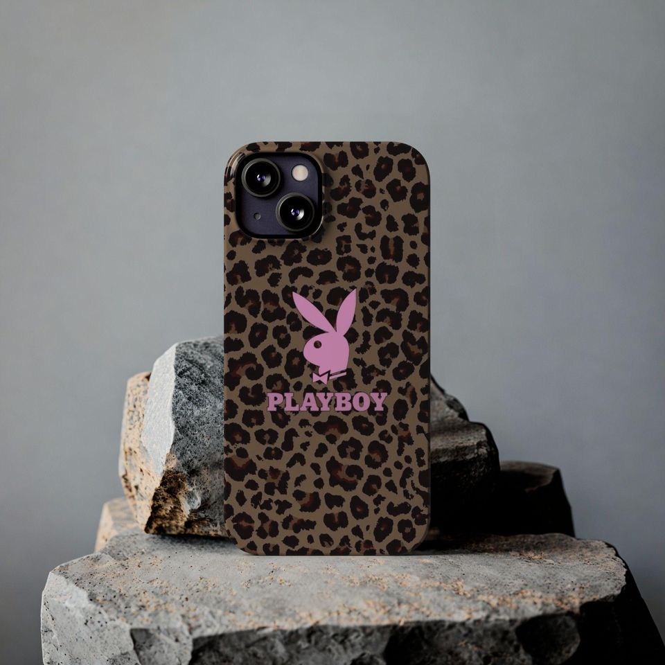 Playboy 2000's Leopard Print Design Phone Case
