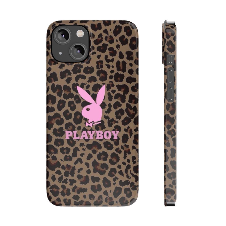 Playboy 2000's Leopard Print Design Phone Case