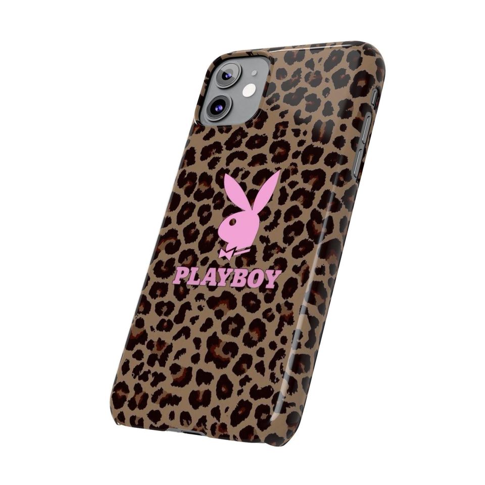 Playboy 2000's Leopard Print Design Phone Case