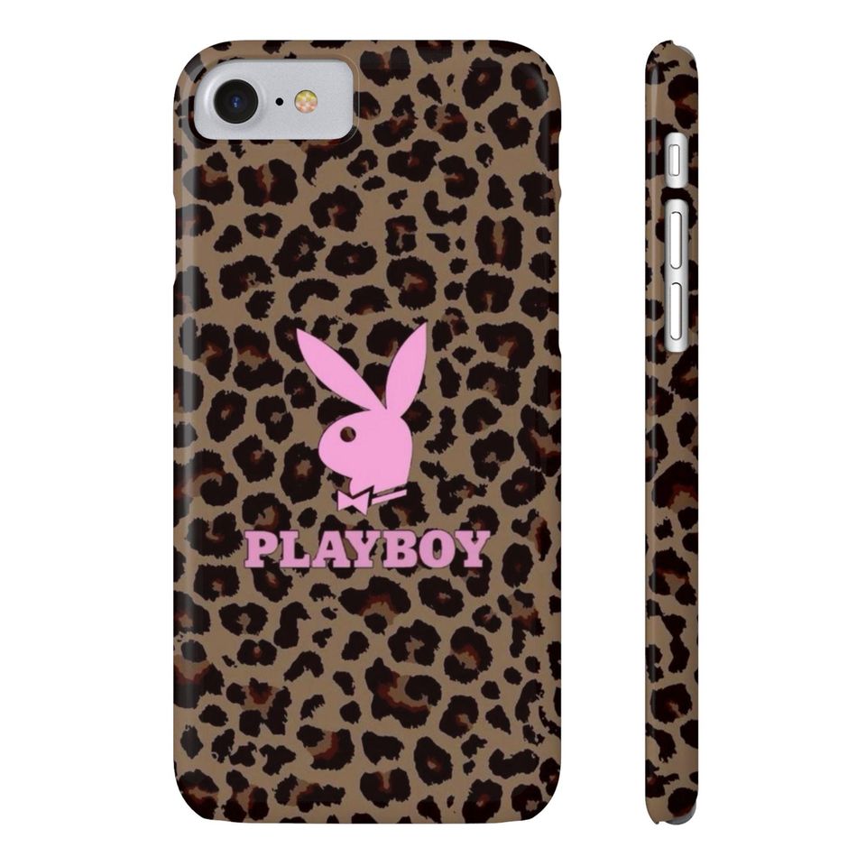 Playboy 2000's Leopard Print Design Phone Case
