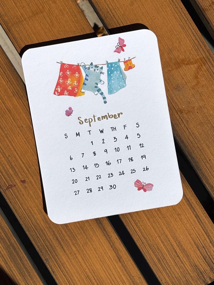 2026 Cat Desk Calendar for Cat Lovers