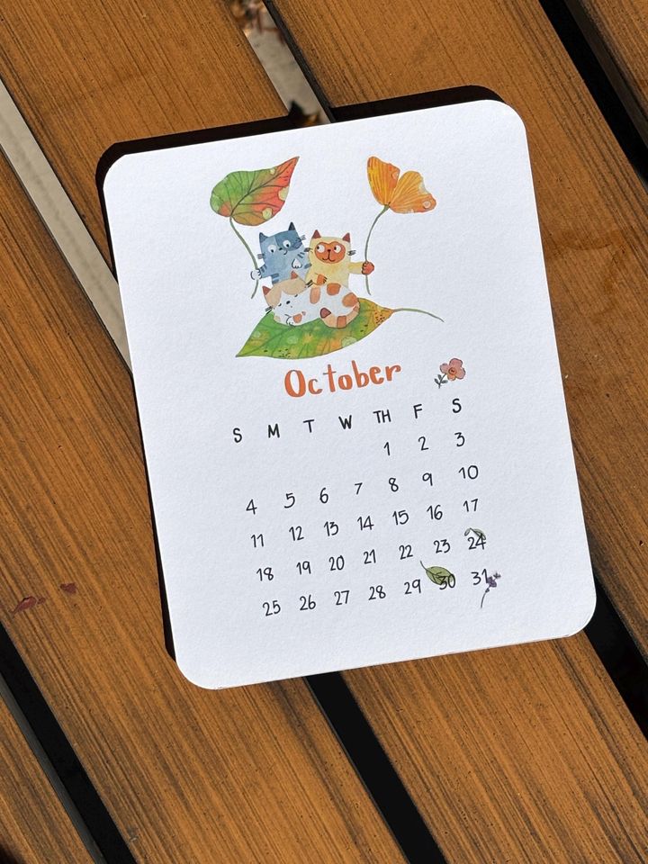 2026 Cat Desk Calendar for Cat Lovers