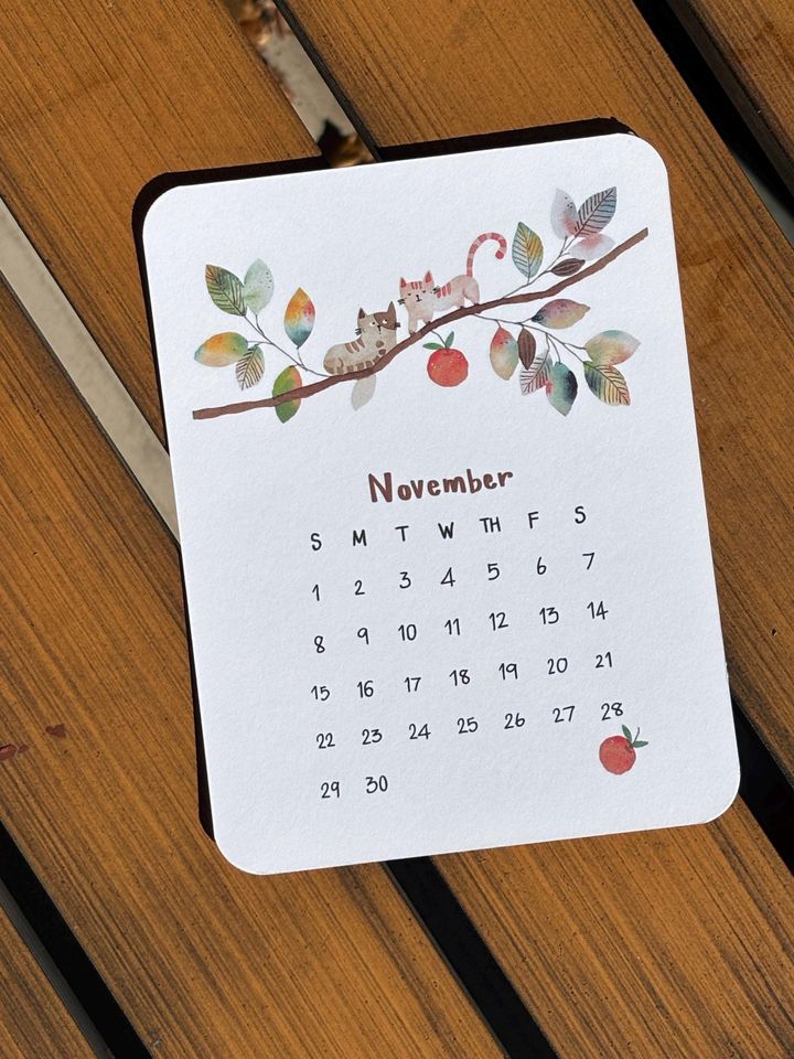 2026 Cat Desk Calendar for Cat Lovers