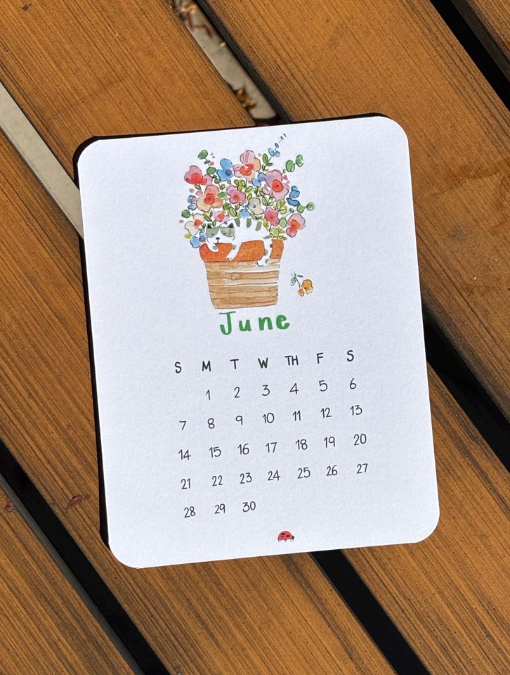 2026 Cat Desk Calendar for Cat Lovers