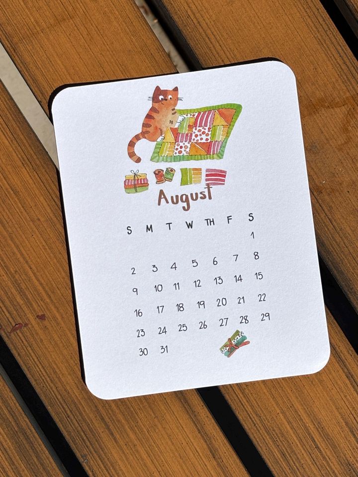 2026 Cat Desk Calendar for Cat Lovers