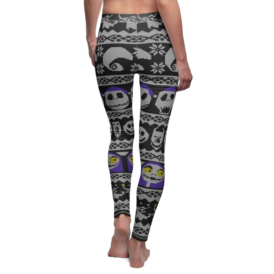 Nightmare Before Christmas Ugly Leggings, Disney Leggings