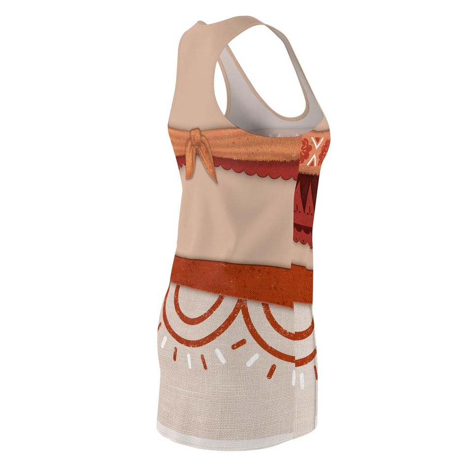 Simea Dress Moana 2 Character Inspired Cosplay Racerback Dress