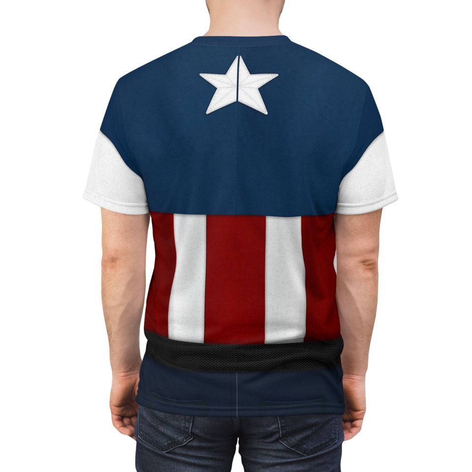Captain America Stars and Stripes USO Uniform Shirt