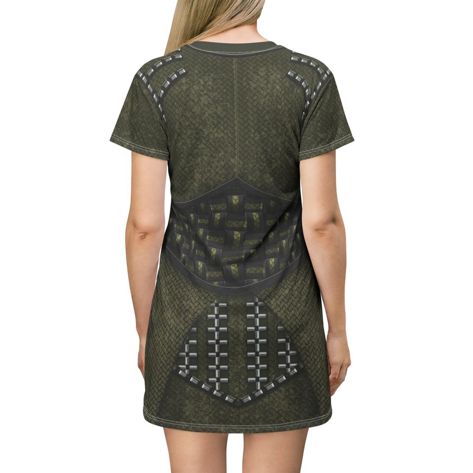 Dar-Benn Short Sleeve Dress, The Marvels Inspired Costume, Cosplay Member of Starforce