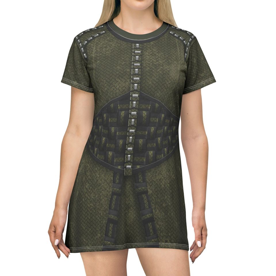 Dar-Benn Short Sleeve Dress, The Marvels Inspired Costume, Cosplay Member of Starforce