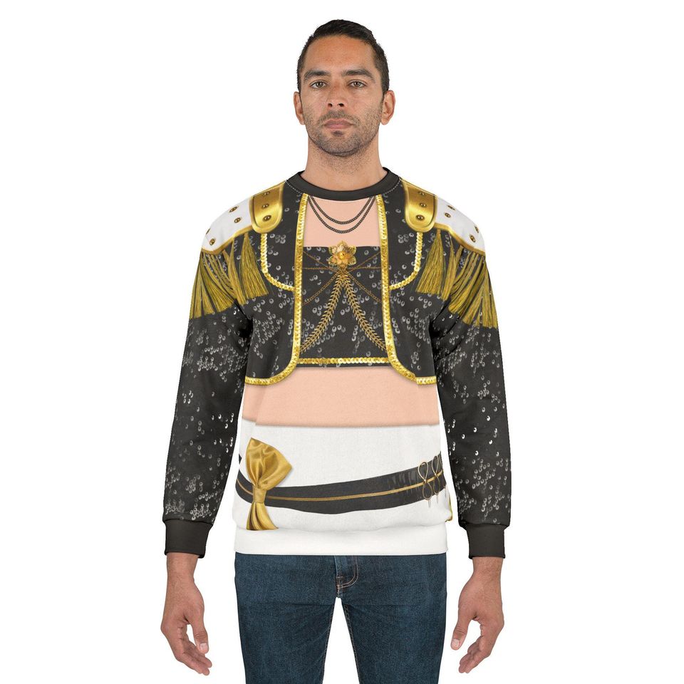 Black Gold Kpop Outfit, K-Pop Long Sleeve Cosplay, Idol Stage Performance Costume