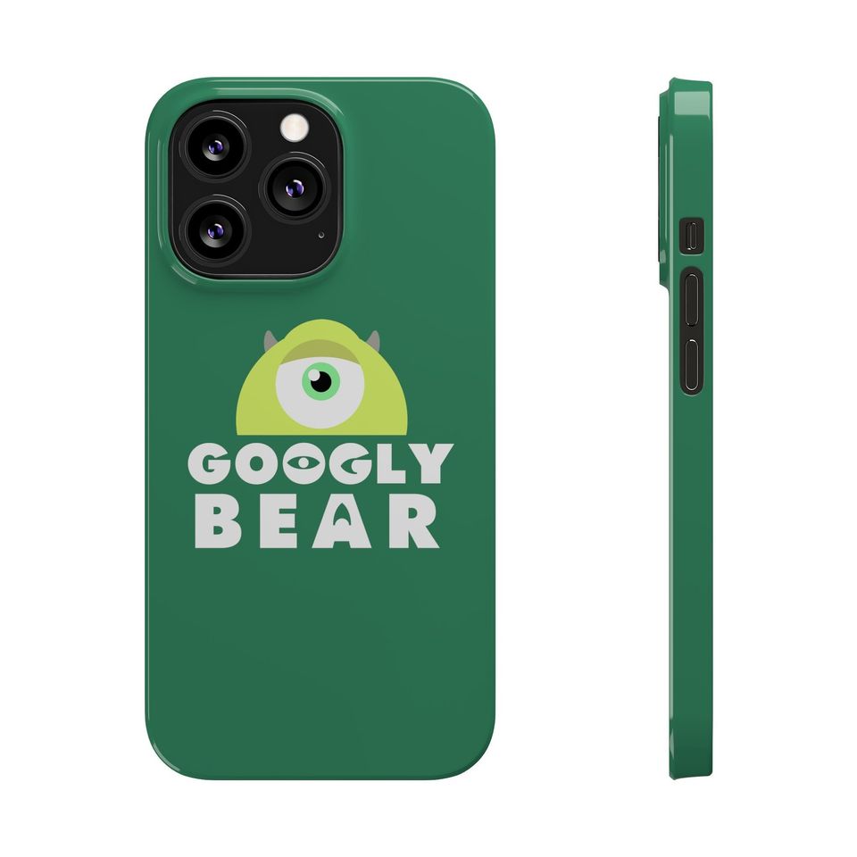 Googly Bear All Model iPhone Cases, Mike Wazowski, Tough or Slim Mobile Case
