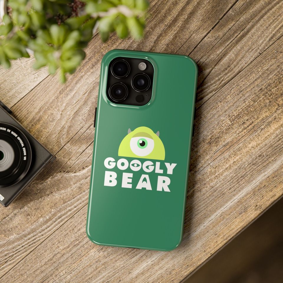 Googly Bear All Model iPhone Cases, Mike Wazowski, Tough or Slim Mobile Case