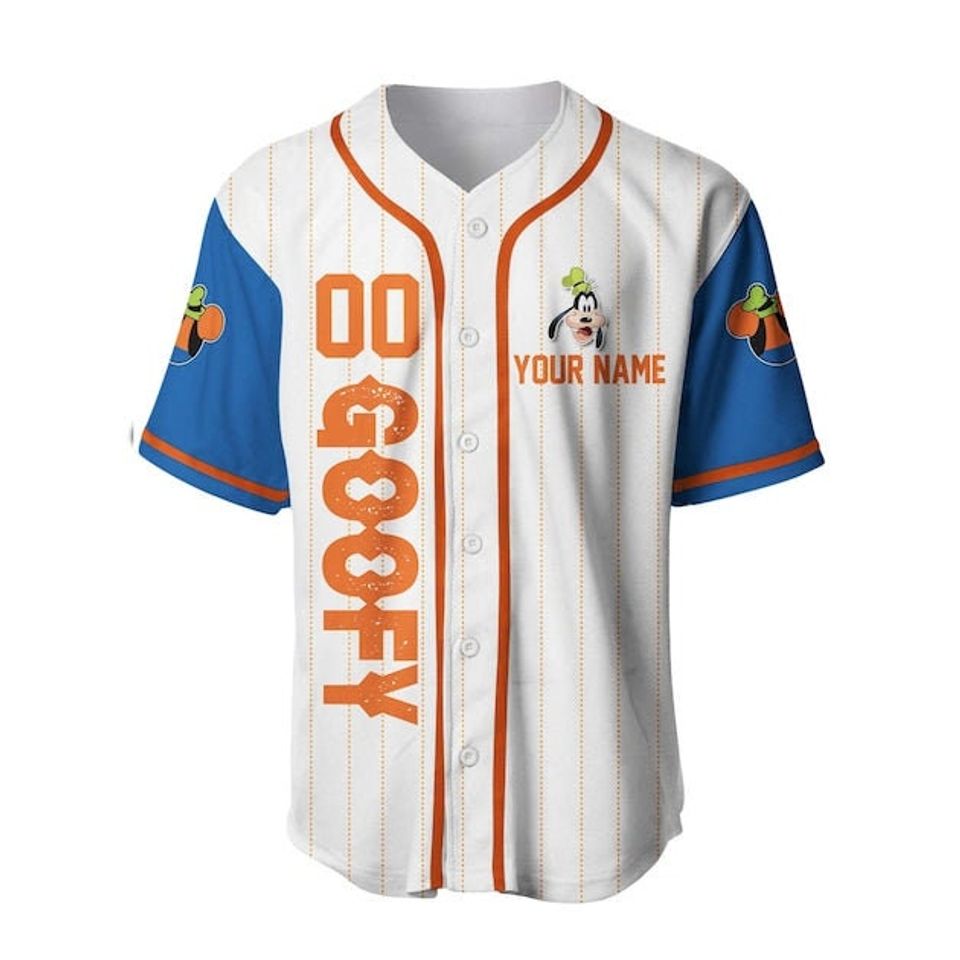 Goofy Personalized Baseball Jersey| Disney Cartoon Shirts