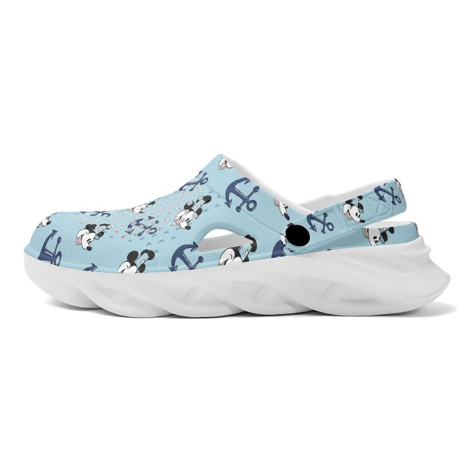 Steamboat Willie Clogs Women's Mickey Mouse EVA Summer Beach Hollow Out Sandals Steamboat Willie Foam Clogs