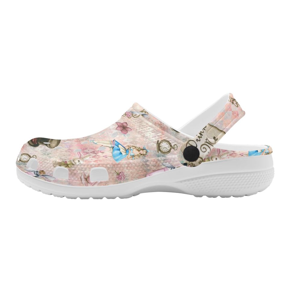 Alice in Wonderland Rubber Clogs