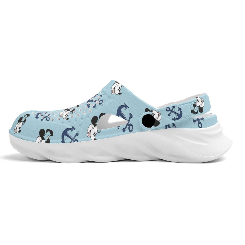 Steamboat Willie Clogs Women's Mickey Mouse EVA Summer Beach Hollow Out Sandals Steamboat Willie Foam Clogs