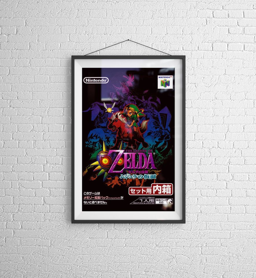 Zelda Majora's mask Video Game Poster