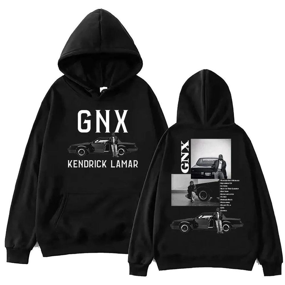 Kendrick Lamar GNX Tour Hoodie Vintage Hip Hop Pullover