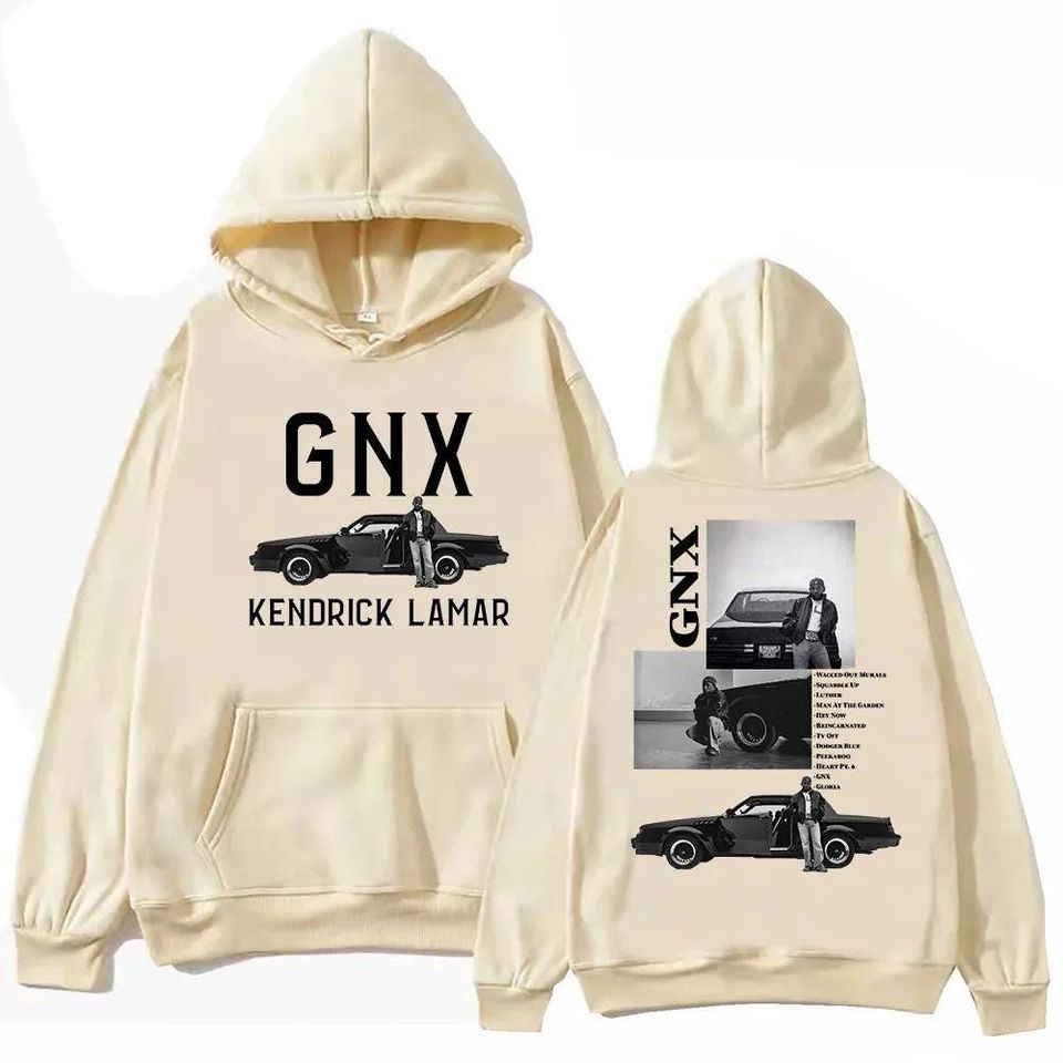 Kendrick Lamar GNX Tour Hoodie Vintage Hip Hop Pullover