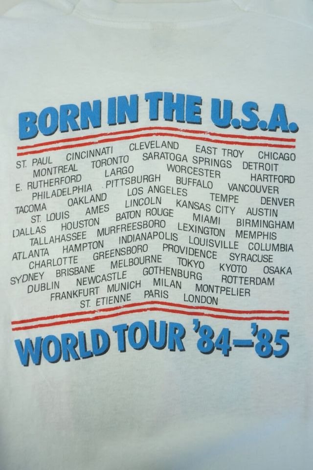 1985 Bruce Springsteen and the Street Band Born the U.S.A Vintage T-Shirt / Vtg Bandshirt