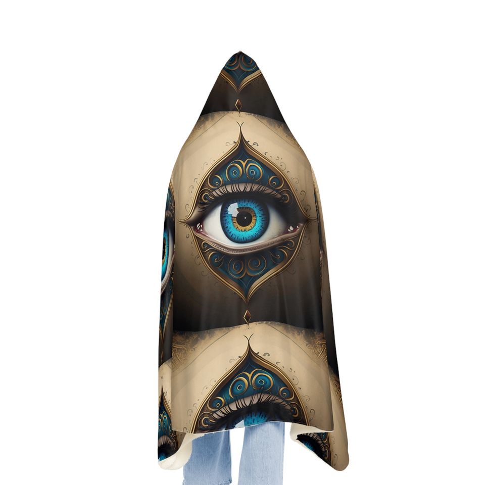 Snuggie  Snuggle Brown Evil Eye Blanket