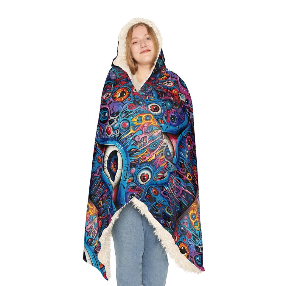 Evil Eye Multiple Color Snuggie Snuggle Blanket