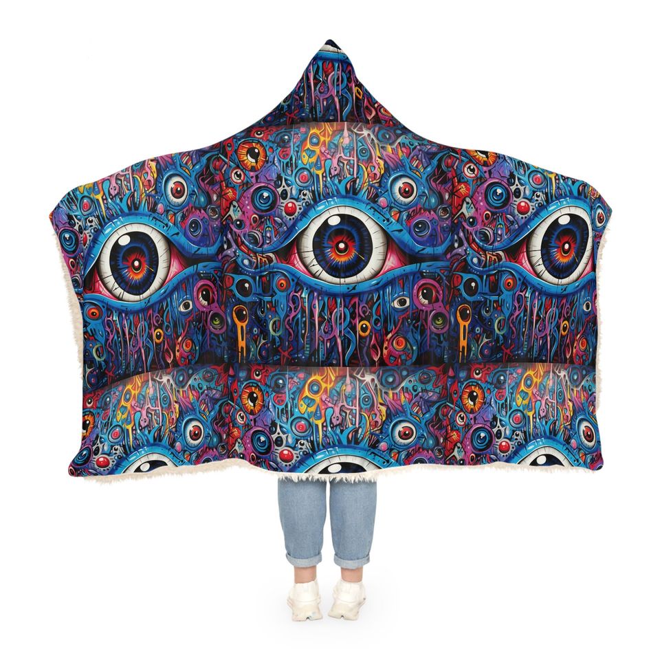 Evil Eye Multiple Color Snuggie Snuggle Blanket
