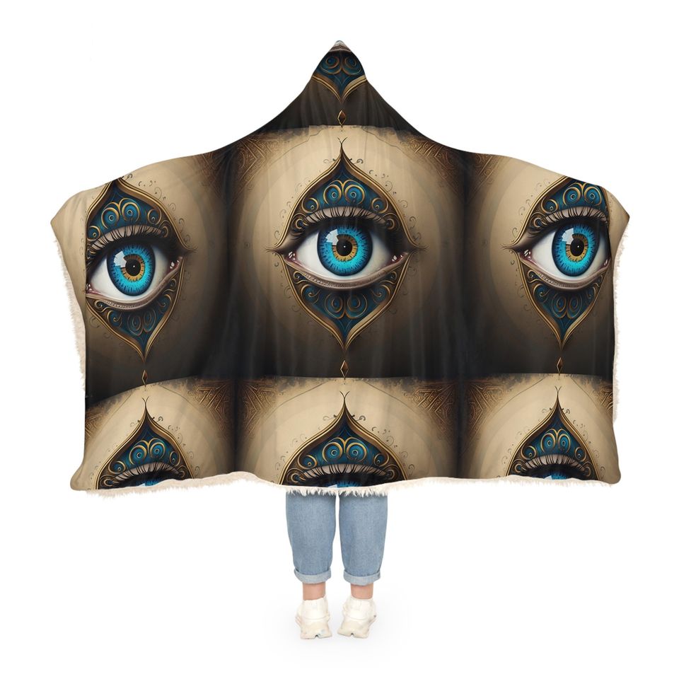 Snuggie  Snuggle Brown Evil Eye Blanket