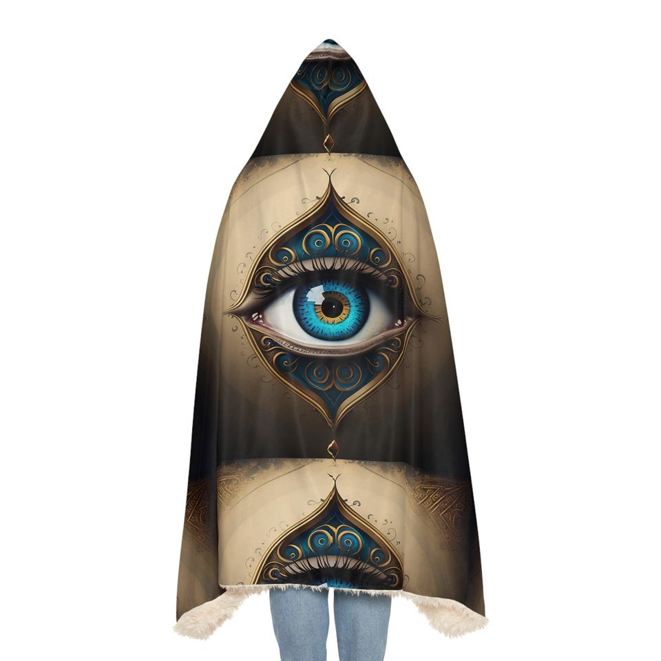 Snuggie  Snuggle Brown Evil Eye Blanket