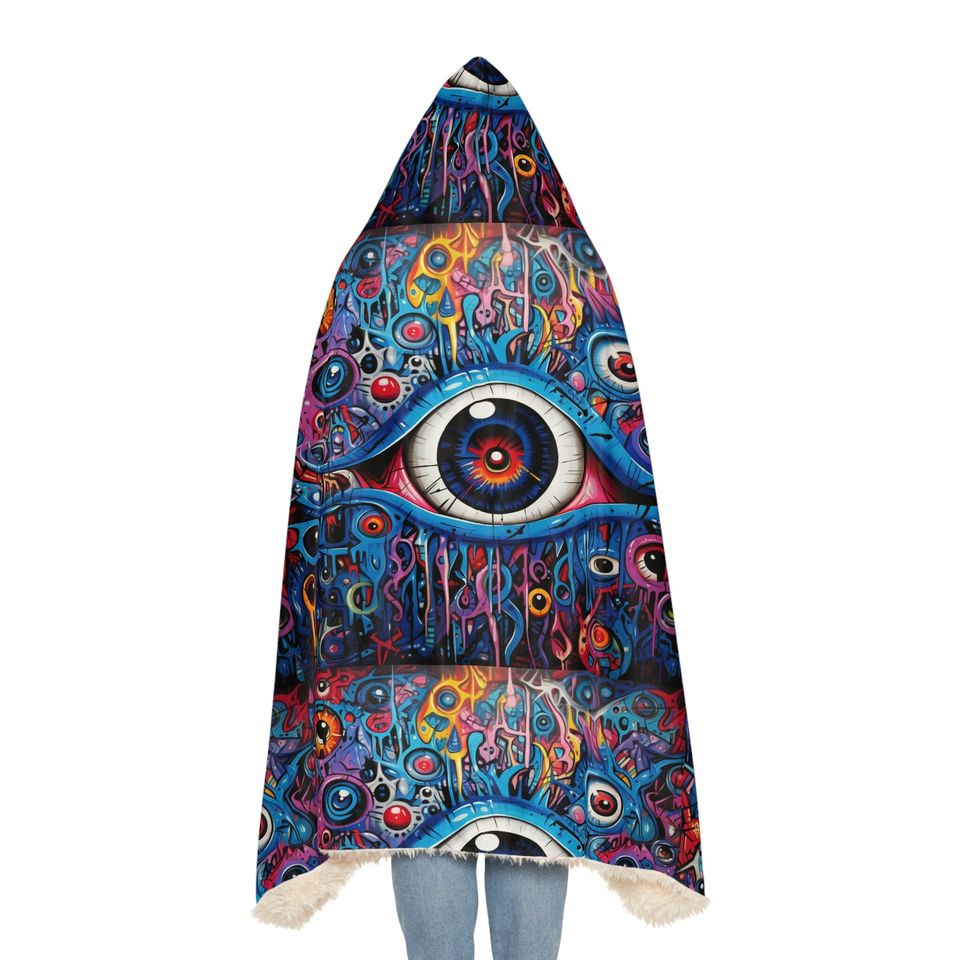 Evil Eye Multiple Color Snuggie Snuggle Blanket