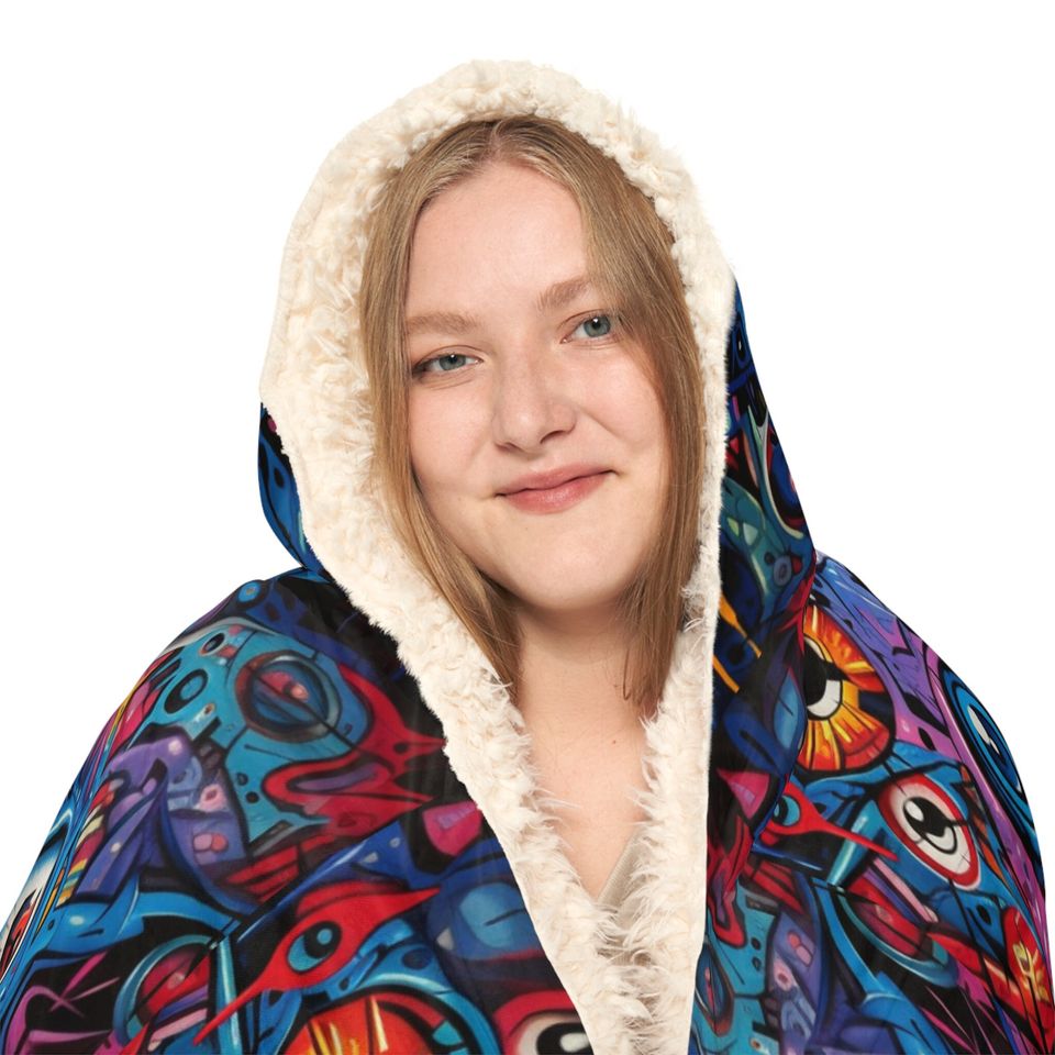 Evil Eye Multiple Color Snuggie Snuggle Blanket