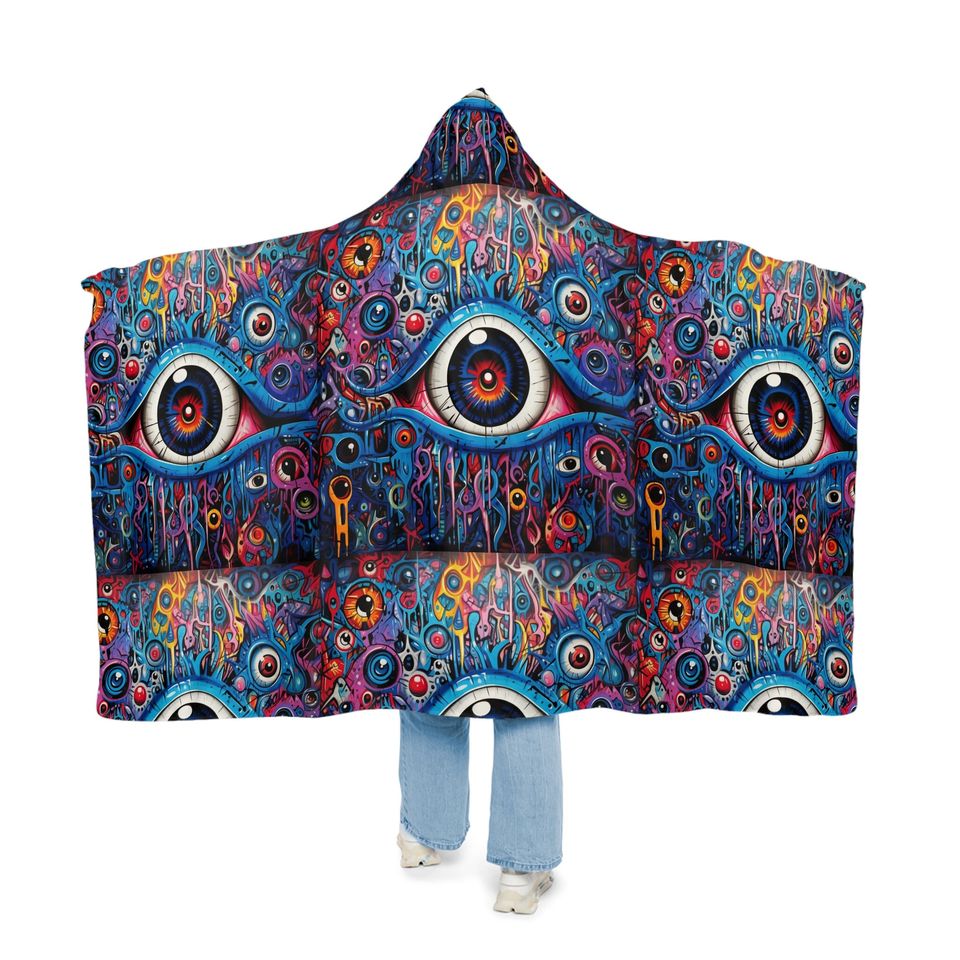 Evil Eye Multiple Color Snuggie Snuggle Blanket