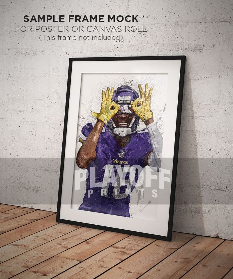 Justin Jefferson Poster, Minnesota Vikings