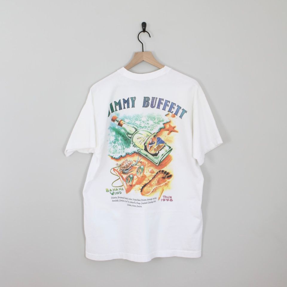 Vintage 1996 Jimmy Buffett Banana Wind Lizard T-Shirt