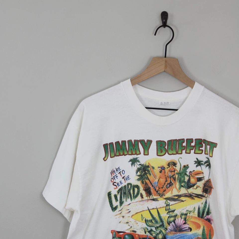 Vintage 1996 Jimmy Buffett Banana Wind Lizard T-Shirt